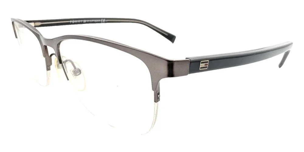 TOMMY HILFIGER TH1453 B3Y GUNMETAL GREY EYEGLASSES FRAMES 53-17-145 AUTHENTIC